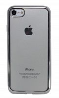 Чехол-накладка для iPhone 7/8/SE РАМКА TPU графит																																					 - фото