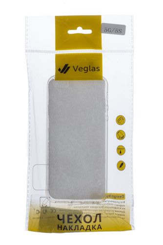 Чехол-накладка для iPhone 5G/5S VEGLAS Air прозрачный оптом, в розницу Центр Компаньон фото 3