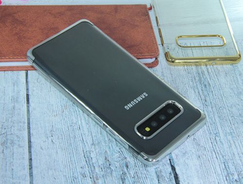 Чехол-накладка для Samsung G975F S10 Plus ELECTROPLATED TPU DOKA серебро - оптовая продажа фото 4 Чехол-накладка для Samsung G975F S10 Plus ELECTROPLATED TPU DOKA серебро - фото фото 4