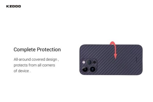 Чехол-накладка для iPhone 13 Pro Max K-DOO Air Carbon черный оптом, в розницу Центр Компаньон фото 4