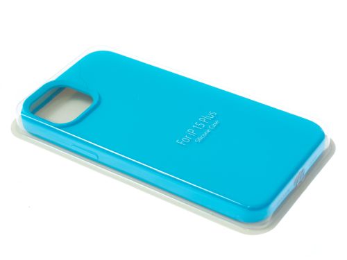 Чехол-накладка для iPhone 15 Plus SILICONE CASE закрытый голубой (16) оптом, в розницу Центр Компаньон фото 2