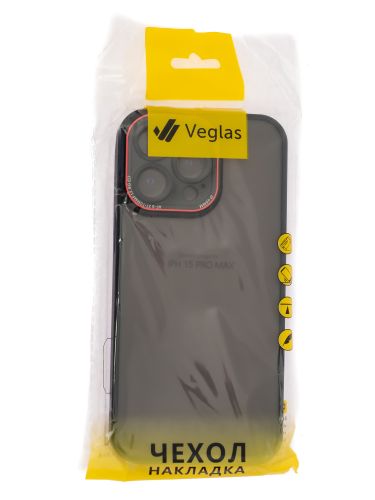 Чехол-накладка для iPhone 15 Pro Max VEGLAS Crystal Shield черный оптом, в розницу Центр Компаньон фото 3