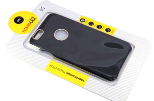 Чехол-накладка для iPhone 6/6S AiMee КОЖА Золотые вставки черный - оптовая продажа фото 2 Чехол-накладка для iPhone 6/6S AiMee КОЖА Золотые вставки черный - фото фото 2