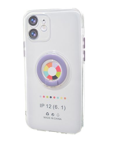Чехол-накладка для iPhone 12 NEW RING TPU сиреневый оптом, в розницу Центр Компаньон фото 4