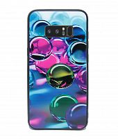 Чехол-накладка для Samsung N950 Note 8 LOVELY GLASS TPU шары коробка - фото