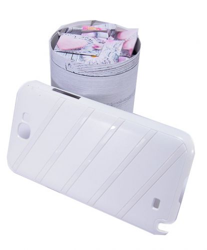 Чехол-накладка для Samsung N7100 Gal NoteII 002984-whi MEIDU бел - фото фото 3