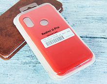 Купить Чехол-накладка для XIAOMI Redmi 6 Pro SILICONE CASE закрытый красный (1) оптом, в розницу в ОРЦ Компаньон