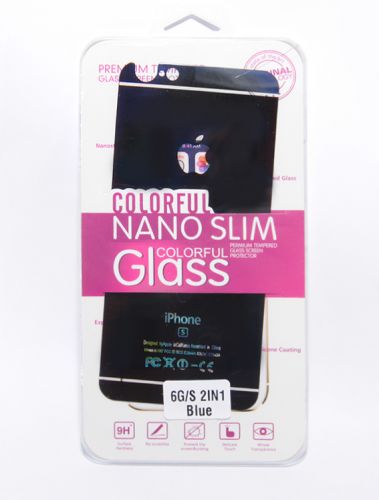 Защитное стекло для iPhone 6/6S 2в1 черный оптом, в розницу Центр Компаньон