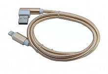 Купить Кабель USB Lightning 8Pin Design L metal 1м золото  оптом, в розницу в ОРЦ Компаньон