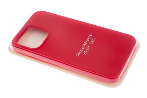 Чехол-накладка для iPhone 14 Pro Max SILICONE CASE закрытый красный (14) оптом, в розницу Центр Компаньон фото 2