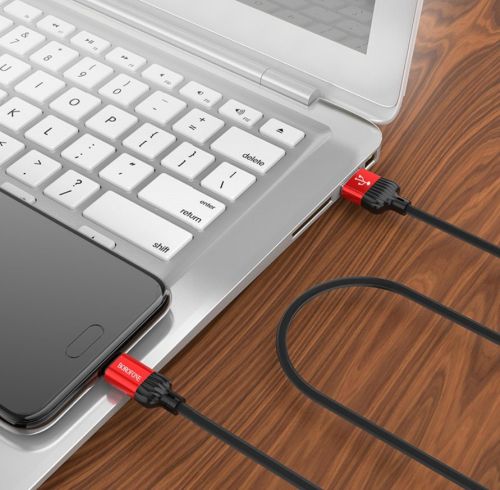 Кабель USB-Micro USB BOROFONE BX28 Dignity 3A 1м красный оптом, в розницу Центр Компаньон фото 3
