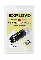 Купить USB флэш карта 16 Gb USB 2.0 Exployd 650 черный оптом, в розницу в ОРЦ Компаньон