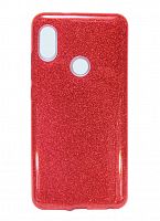 Чехол-накладка для XIAOMI Mi6X/Mi A2 JZZS Shinny 3в1 TPU красная - фото
