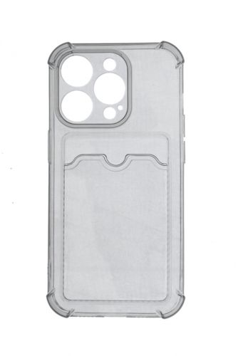 Чехол-накладка для iPhone 14 Pro VEGLAS Air Pocket черно-прозрачный - фото