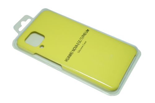 Чехол-накладка для HUAWEI P40 Lite SILICONE CASE желтый (20)																												 оптом, в розницу Центр Компаньон фото 2