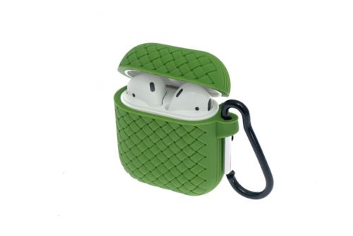 Чехол для наушников Airpods Braided зеленый - оптовая продажа Чехол для наушников Airpods Braided зеленый - фото