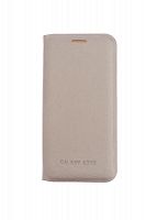 Чехол-книжка для Samsung A310F А3 FLIP WALLET КОЖА золото - фото