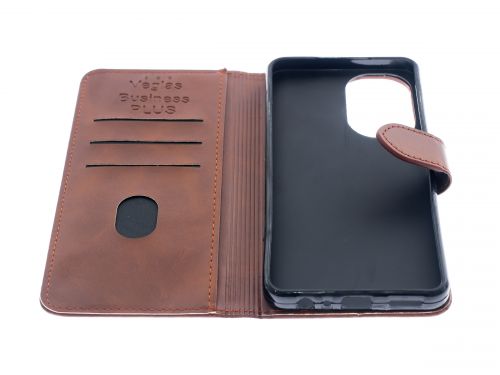 Чехол-книжка для Realme С55 VEGLAS BUSINESS PLUS коричневый - оптовая продажа фото 3 Чехол-книжка для Realme С55 VEGLAS BUSINESS PLUS коричневый - фото фото 3