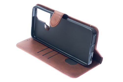 Чехол-книжка для Infinix Smart 6 Plus BUSINESS PLUS коричневый - оптовая продажа фото 4 Чехол-книжка для Infinix Smart 6 Plus BUSINESS PLUS коричневый - фото фото 4