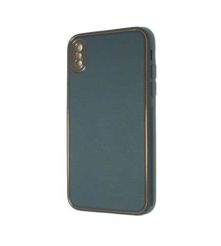 Чехол-накладка для iPhone X/XS PC+PU LEATHER CASE темно-синий - оптовая продажа Чехол-накладка для iPhone X/XS PC+PU LEATHER CASE темно-синий - фото