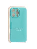 Купить Чехол-накладка для iPhone 15 Pro Max VEGLAS SILICONE CASE NL Защита камеры бирюзовый (21) оптом, в розницу в ОРЦ Компаньон