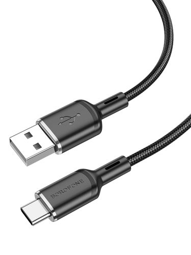 Кабель USB Type-C BOROFONE BX90 Sharp 3.0A 1м черный оптом, в розницу Центр Компаньон фото 2