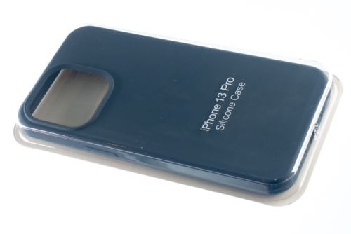 Чехол-накладка для iPhone 13 Pro SILICONE CASE закрытый темно-синий (8) оптом, в розницу Центр Компаньон фото 2