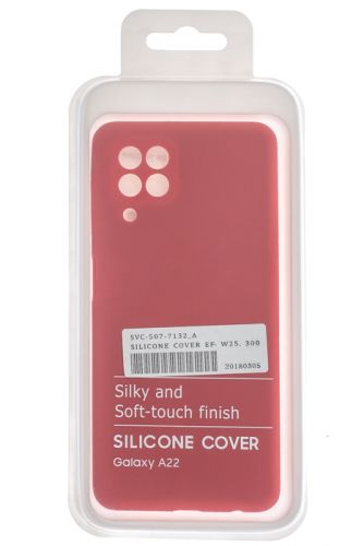 Чехол-накладка для Samsung A225F A22 SILICONE CASE OP закрытый красный (1) оптом, в розницу Центр Компаньон фото 4