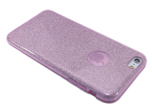 Чехол-накладка для iPhone 6/6S Plus  JZZS Shinny 3в1 TPU фиолетовая оптом, в розницу Центр Компаньон фото 3