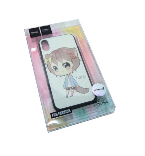 Чехол-накладка для iPhone X/XS HOCO COLORnGRACE TPU Девочка HC-517 - оптовая продажа фото 2 Чехол-накладка для iPhone X/XS HOCO COLORnGRACE TPU Девочка HC-517 - фото фото 2