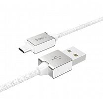 Купить Кабель USB-Micro USB HOCO U49 Refined 2.4A 1.2м белый оптом, в розницу в ОРЦ Компаньон