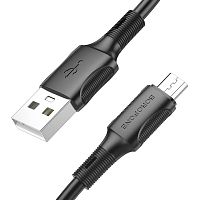 Купить Кабель USB-Micro USB BOROFONE BX80 Succeed 2.4A 1м черный оптом, в розницу в ОРЦ Компаньон