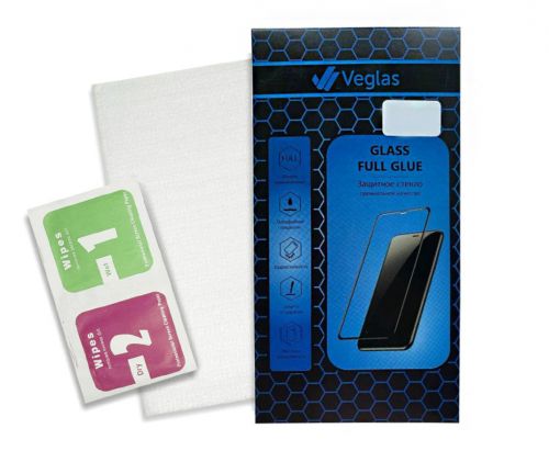 Защитное стекло для OPPO A53 11D FULL GLUE VEGLAS BLUE коробка черный - фото фото 2