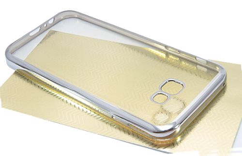 Чехол-накладка для Samsung A720F A7 РАМКА TPU серебро  оптом, в розницу Центр Компаньон