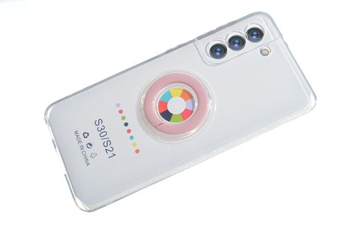 Чехол-накладка для Samsung G991F S21 NEW RING TPU розовый оптом, в розницу Центр Компаньон фото 3