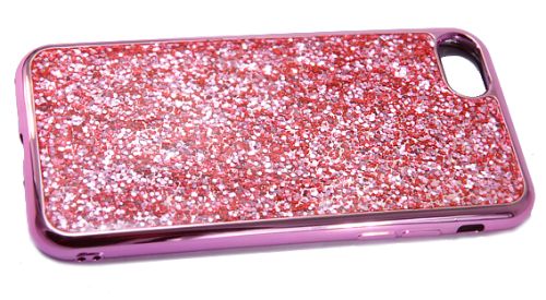 Чехол-накладка для iPhone 7/8/SE YOUNICOU Блестки мелкие PC+TPU розовый оптом, в розницу Центр Компаньон фото 3