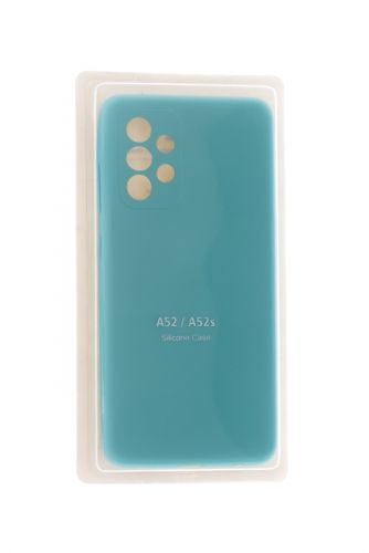 Чехол-накладка для Samsung A525F A52 VEGLAS SILICONE CASE закрытый бирюзовый (2) оптом, в розницу Центр Компаньон