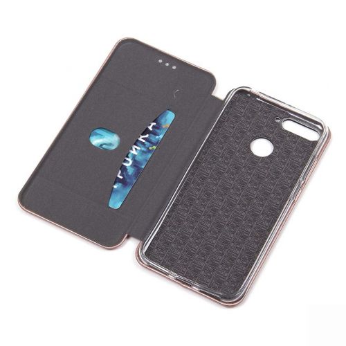 Чехол-книжка для HUAWEI Y9 2018 BUSINESS золото - фото фото 4