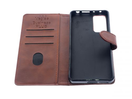 Чехол-книжка для XIAOMI Redmi Note 12 Pro 4G VEGLAS BUSINESS PLUS коричневый оптом, в розницу Центр Компаньон фото 3