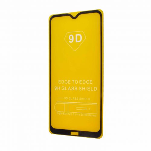 Защитное стекло для XIAOMI Redmi 8 FULL GLUE VEGLAS YELLOW картон черный - фото
