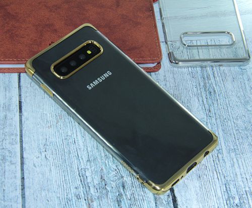 Чехол-накладка для Samsung G975F S10 Plus ELECTROPLATED TPU DOKA золото оптом, в розницу Центр Компаньон фото 2