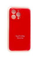 Купить Чехол-накладка для iPhone 13 Pro SILICONE CASE Защита камеры красная (14) оптом, в розницу в ОРЦ Компаньон
