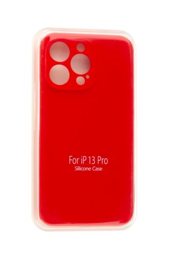 Чехол-накладка для iPhone 13 Pro SILICONE CASE Защита камеры красная (14) оптом, в розницу Центр Компаньон
