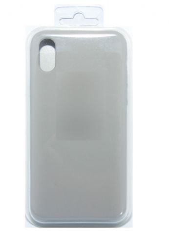 Чехол-накладка для iPhone X/XS SILICONE CASE светло-серый (26) - фото фото 2