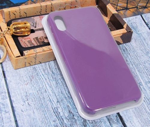 Чехол-накладка для iPhone X/XS SILICONE CASE фиолетовый (45) оптом, в розницу Центр Компаньон фото 2