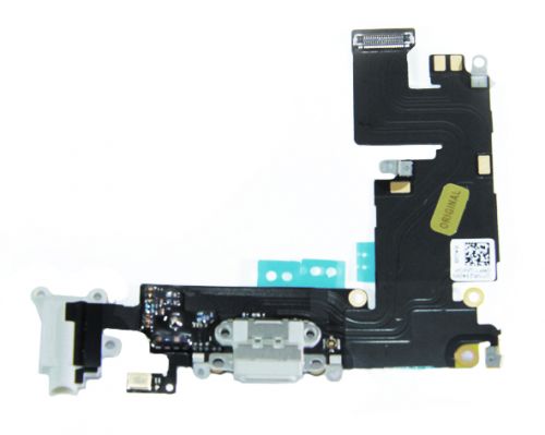 Iphone 6PLUS Разъём аудио и зарядки на шлейфе с микрофоном ОРИГ белый - оптовая продажа Iphone 6PLUS Разъём аудио и зарядки на шлейфе с микрофоном ОРИГ белый - фото