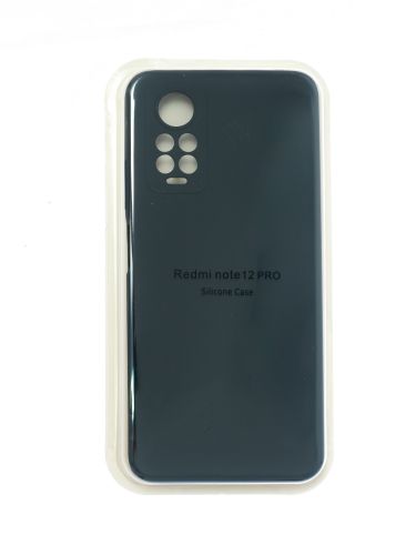 Чехол-накладка для XIAOMI Redmi Note 12 Pro 4G VEGLAS SILICONE CASE закрытый черный (3) - оптовая продажа Чехол-накладка для XIAOMI Redmi Note 12 Pro 4G VEGLAS SILICONE CASE закрытый черный (3) - фото