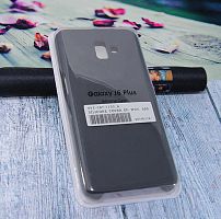 Чехол-накладка для Samsung J610F J6+ 2018 SILICONE CASE черный - фото