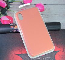 Чехол-накладка для iPhone X/XS VEGLAS SILICONE CASE коралловый (27) - фото