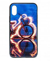 Купить Чехол-накладка для iPhone X/XS LOVELY GLASS TPU велосипед коробка оптом, в розницу в ОРЦ Компаньон